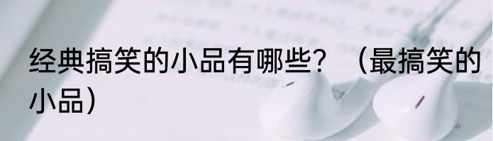 经典搞笑的小品有哪些？（最搞笑的小品）