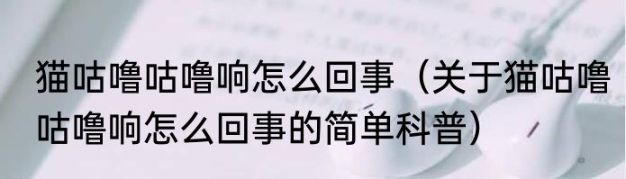 猫咕噜咕噜响怎么回事（关于猫咕噜咕噜响怎么回事的简单科普）