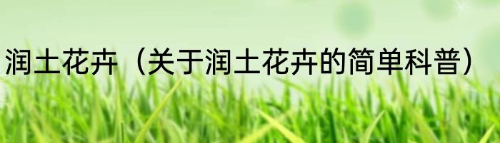 润土花卉（关于润土花卉的简单科普）