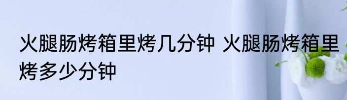 火腿肠烤箱里烤几分钟 火腿肠烤箱里烤多少分钟