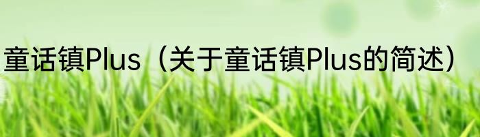 童话镇Plus（关于童话镇Plus的简述）