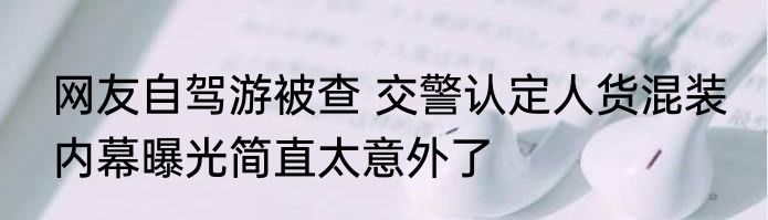 网友自驾游被查 交警认定人货混装 内幕曝光简直太意外了