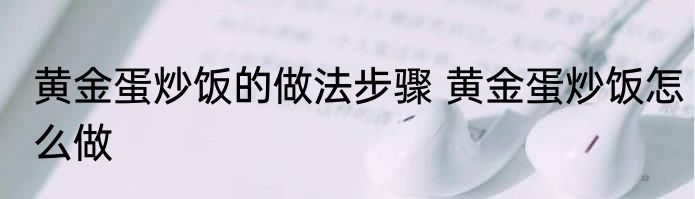 黄金蛋炒饭的做法步骤 黄金蛋炒饭怎么做