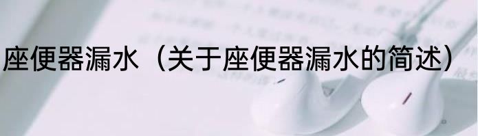 座便器漏水（关于座便器漏水的简述）
