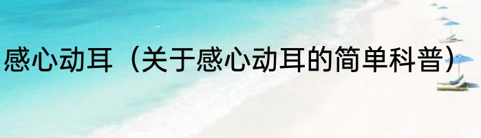 感心动耳（关于感心动耳的简单科普）