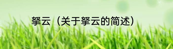 拏云（关于拏云的简述）