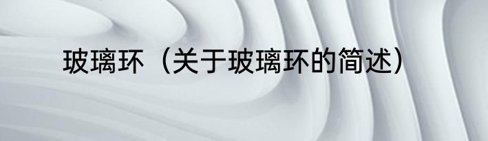 玻璃环（关于玻璃环的简述）