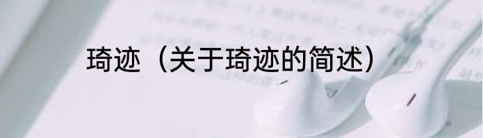 琦迹（关于琦迹的简述）