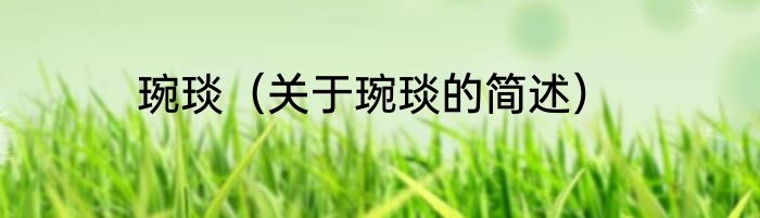 琬琰（关于琬琰的简述）