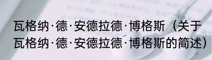 瓦格纳·德·安德拉德·博格斯（关于瓦格纳·德·安德拉德·博格斯的简述）
