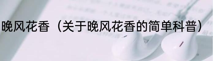晚风花香（关于晚风花香的简单科普）
