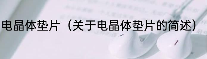 电晶体垫片（关于电晶体垫片的简述）
