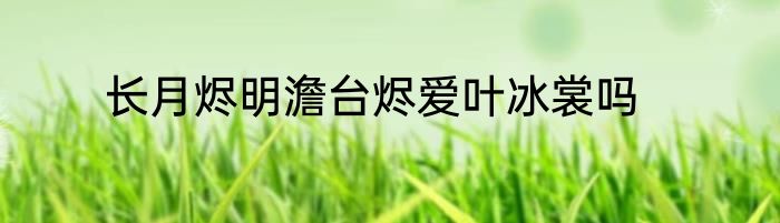 长月烬明澹台烬爱叶冰裳吗