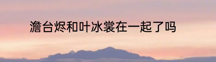 澹台烬和叶冰裳在一起了吗