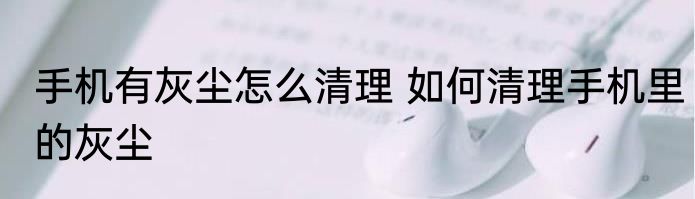 手机有灰尘怎么清理 如何清理手机里的灰尘
