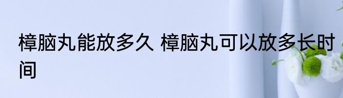 樟脑丸能放多久 樟脑丸可以放多长时间