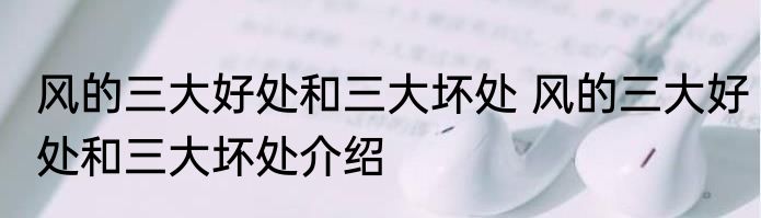 风的三大好处和三大坏处 风的三大好处和三大坏处介绍