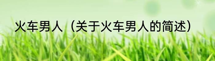 火车男人（关于火车男人的简述）