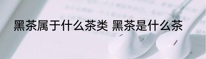 黑茶属于什么茶类 黑茶是什么茶