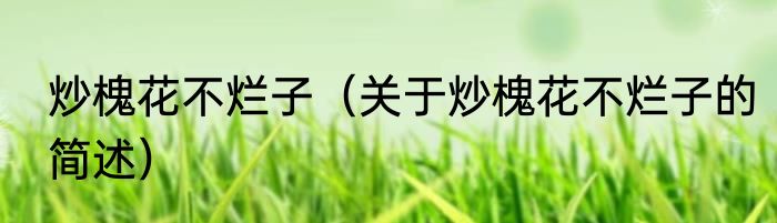 炒槐花不烂子（关于炒槐花不烂子的简述）