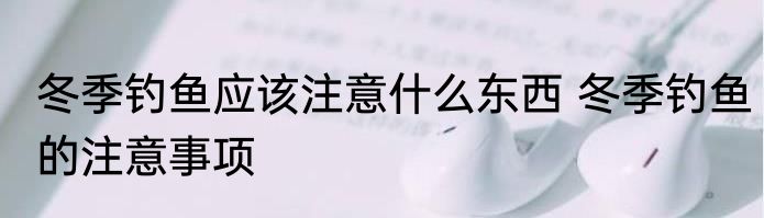 冬季钓鱼应该注意什么东西 冬季钓鱼的注意事项