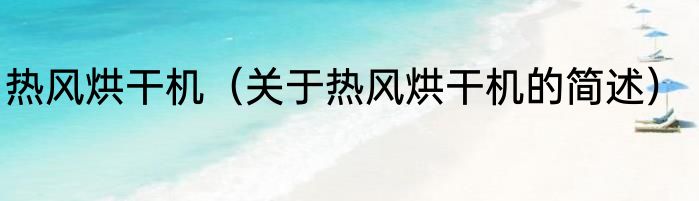 热风烘干机（关于热风烘干机的简述）