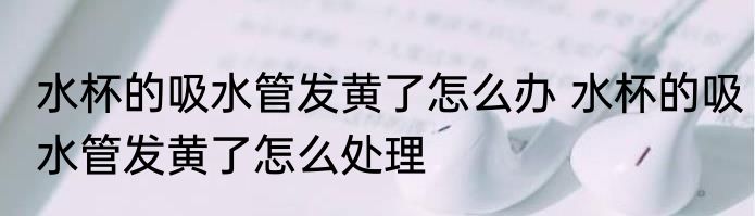 水杯的吸水管发黄了怎么办 水杯的吸水管发黄了怎么处理