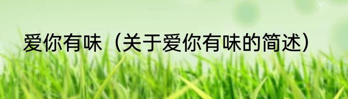爱你有味（关于爱你有味的简述）