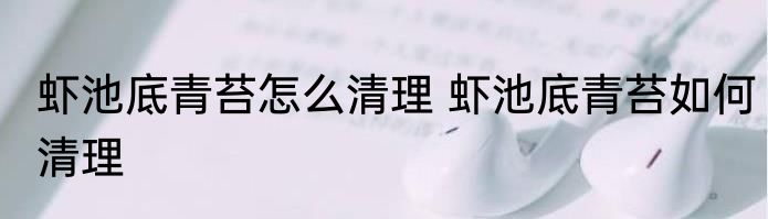 虾池底青苔怎么清理 虾池底青苔如何清理