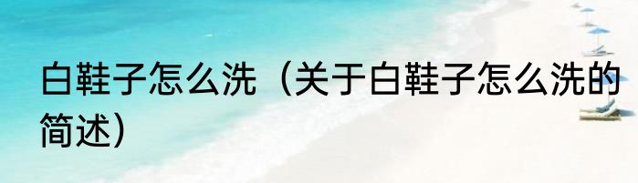 白鞋子怎么洗（关于白鞋子怎么洗的简述）