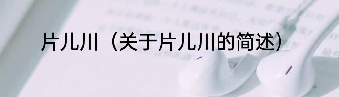 片儿川（关于片儿川的简述）