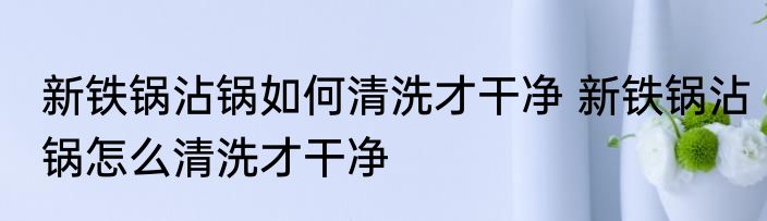 新铁锅沾锅如何清洗才干净 新铁锅沾锅怎么清洗才干净