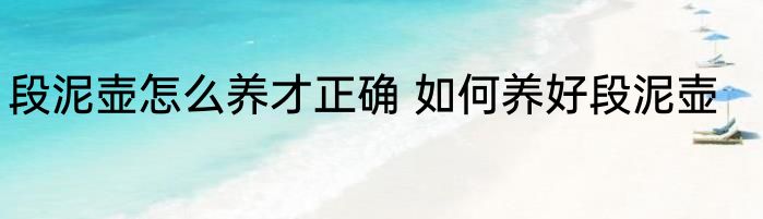 段泥壶怎么养才正确 如何养好段泥壶