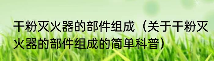 干粉灭火器的部件组成（关于干粉灭火器的部件组成的简单科普）