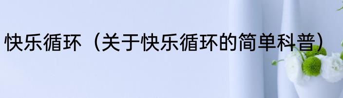 快乐循环（关于快乐循环的简单科普）