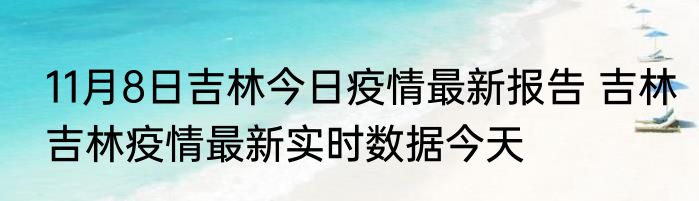 11月8日吉林今日疫情最新报告 吉林吉林疫情最新实时数据今天