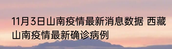 11月3日山南疫情最新消息数据 西藏山南疫情最新确诊病例