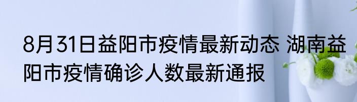 8月31日益阳市疫情最新动态 湖南益阳市疫情确诊人数最新通报