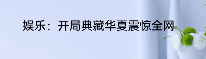 娱乐：开局典藏华夏震惊全网
