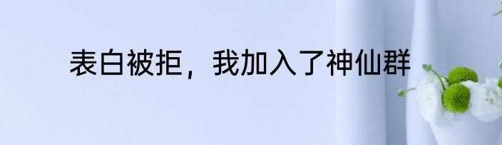 表白被拒，我加入了神仙群