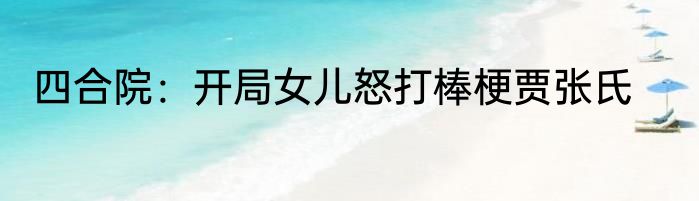 四合院：开局女儿怒打棒梗贾张氏