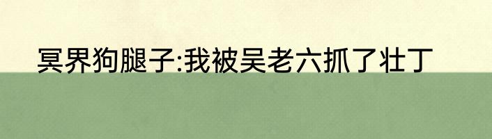 冥界狗腿子:我被吴老六抓了壮丁