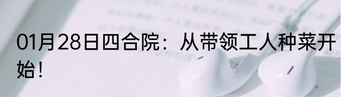 01月28日四合院：从带领工人种菜开始！