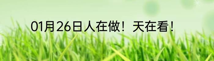 01月26日人在做！天在看！