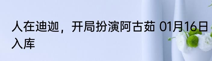 人在迪迦，开局扮演阿古茹 01月16日入库