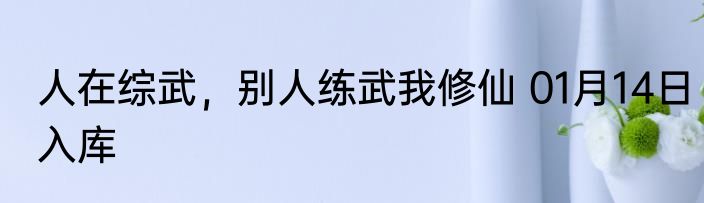 人在综武，别人练武我修仙 01月14日入库