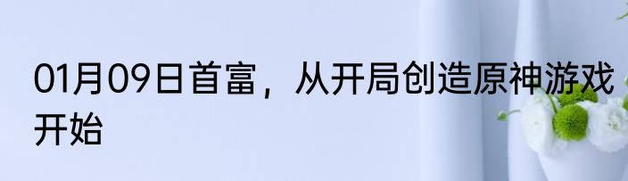 01月09日首富，从开局创造原神游戏开始