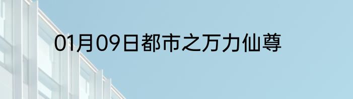 01月09日都市之万力仙尊