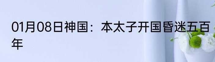 01月08日神国：本太子开国昏迷五百年