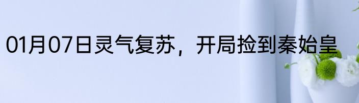 01月07日灵气复苏，开局捡到秦始皇